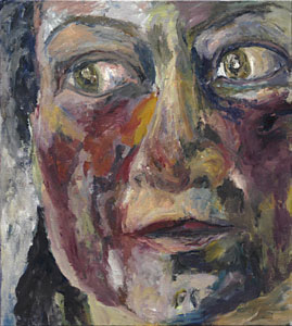 Frau, 2003, oil/canvas, 100x90cm